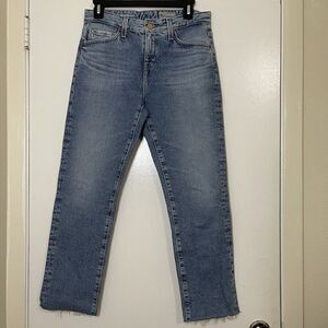 Adriano Goldschmied Ex boyfriend slouchy slim contour 360 raw hem jeans 25R